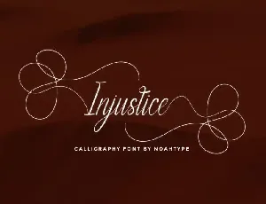 Injustice Script font