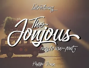 Jonjous Script font