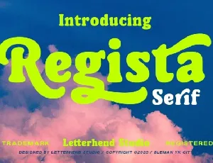 Regista Serif font