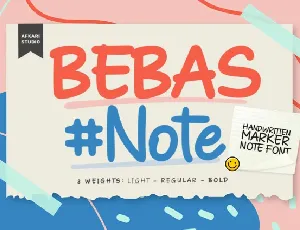 Bebas Note font