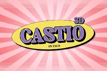 Castio 3D font