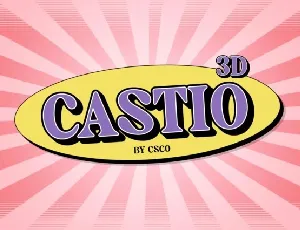 Castio 3D font