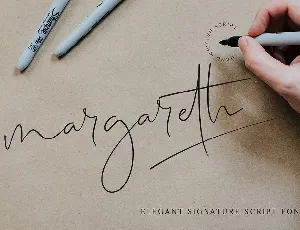 Margareth Signature font