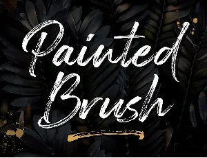Painted Brush font