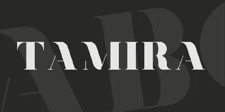 Tamira font