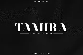 Tamira font