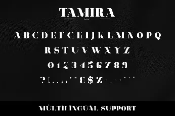 Tamira font