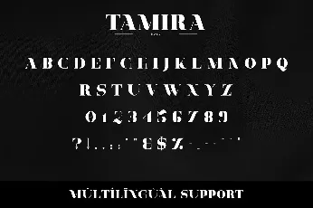 Tamira font