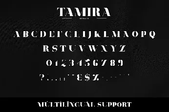 Tamira font