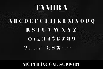 Tamira font