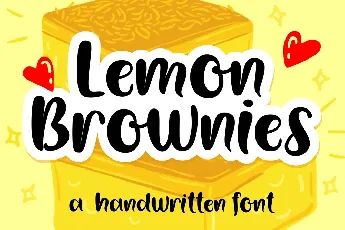 Lemon Brownies font