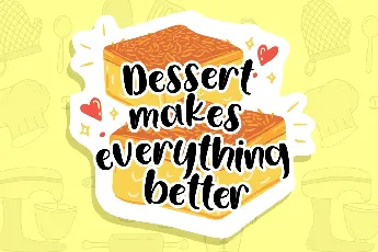 Lemon Brownies font