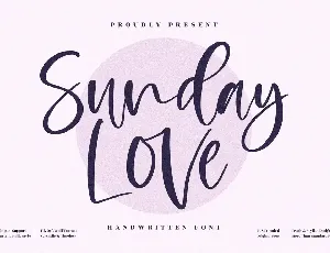 Sunday Love font