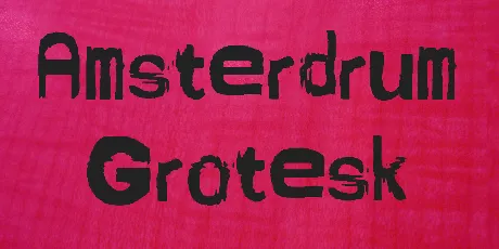 Amsterdrum Grotesk font