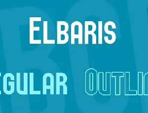 Elbaris font