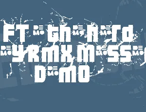 FT 3 the hard way RMX messed DEMO font