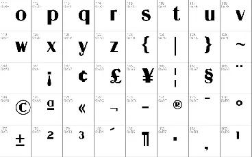 Guanine font