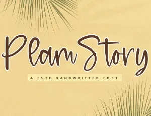 Plam Story font