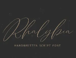 Rhalybia font