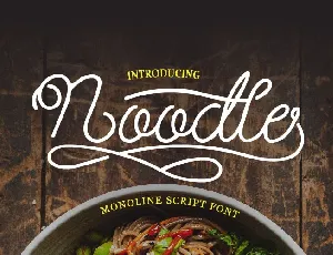 Noodle font