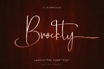 Brockly Script font