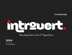 Introvert font