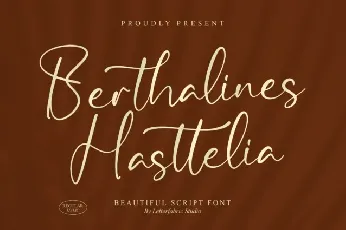 Berthalines Hasttelia font