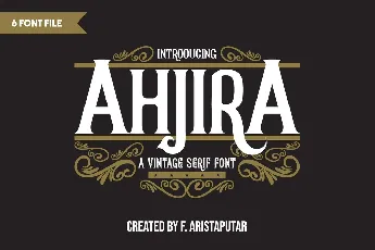 Ahjira font