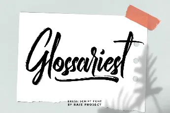 Glossariest Demo font