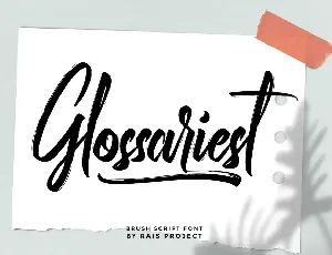 Glossariest Demo font