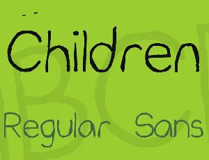 Children font