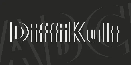 DiffiKult font