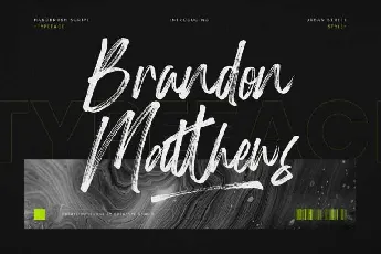 Brandon Matthews font