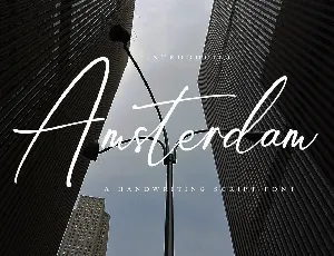 Amsterdam Handwriting font