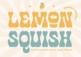 Lemon Squish PERSONAL USE font