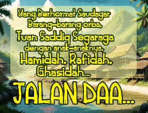 JalanDaa font