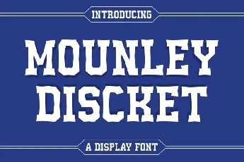 Mounley Discket font