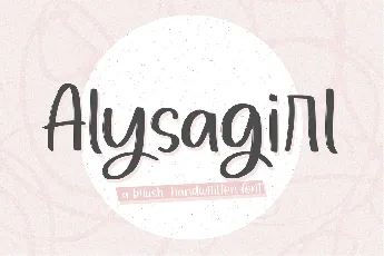 Alysagirl font