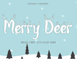 Merry Deer font