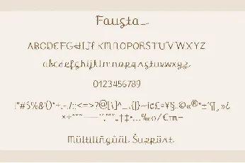 Fausta font