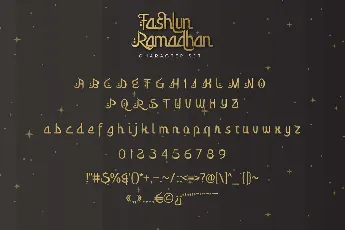 Fashlun Ramadhan font