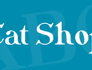 Cat Shop font