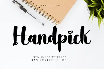 Handpick font