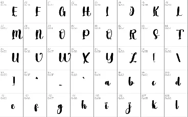 Handpick font