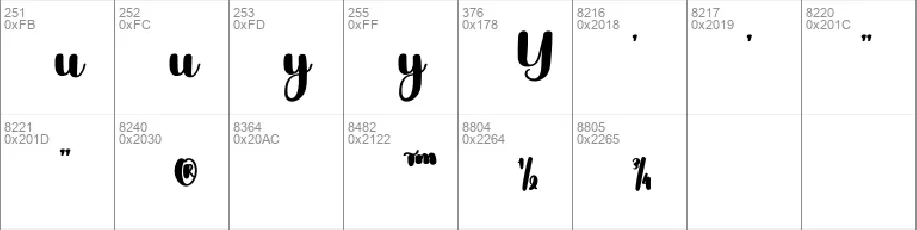 Handpick font