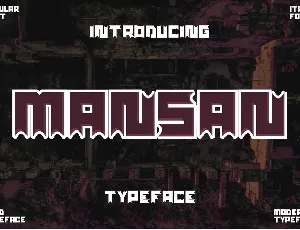 Mansan font