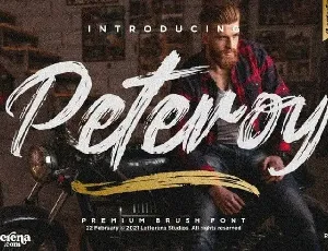 Peteroy Brush font