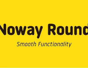 Noway Round Family font