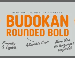 Budokan Rounded font