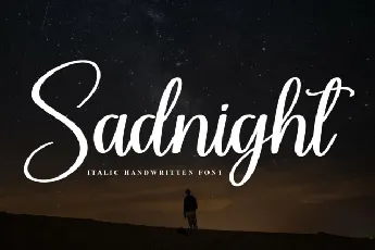 Sadnight Script Typeface font